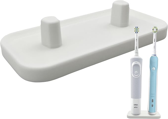 Electric Toothbrush Holder Stand compatible with Oral B (two toothbrushes)