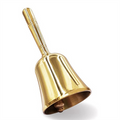 Super Loud Hand Barking Bell, Solid Brass Dinner Bell Service Pet Training Jingle Gold