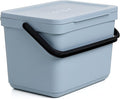 TATAY Kitchen Food Waste Caddy 6L | Organic Bin Smart Without Bracket | Compact and Functional Design | Made from 100% Recycled Materials | 26.5x20.5x18.5 cm, Colour Blue