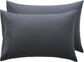 Black Pair of Pillowcases 100% Egyptian Cotton 200 Thread Counts, Pillow Cases 2 Pack