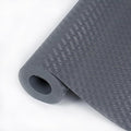 Drawer Liners, Hersvin 44.5cmx500cm Kitchen Shelf Liners Non-Adhesive Cabinet Mats Cupboard Protector EVA Plastic Lining Waterproof Washable Wipeable Anti-Slip Mats (Gray/Crossed Stripe)