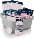 Minky Mcloth Super Soak Up Bundle, Washing Up Bowl, Super Absorbent Microfibre Cloth, Pads and Tea Towels for Kitchen, 5 Cleaning Products, Anti-Bacterial Kitchen Accessories