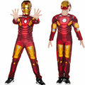 (Red Iron Man with mask, Age 3-4 Years) 3-8 Boys Deluxe Incredible Hulk Age Fancy Dress Kids Avengers Costume