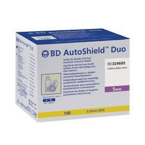 BD AutoShield Duo 0,30mm(30G) 100Pen Needles