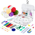 61Pcs Crochet Hook Yarn Ergonomic Kit Knitting Needle Sewing Tool