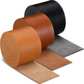 3 Rolls Leather Strap Leather Belt Strips Flat Leather Straps for DIY