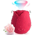 2025 Rose-Shaped Mini Massager for Women - 10 Modes, IPX6 Waterproof, Stress Relief