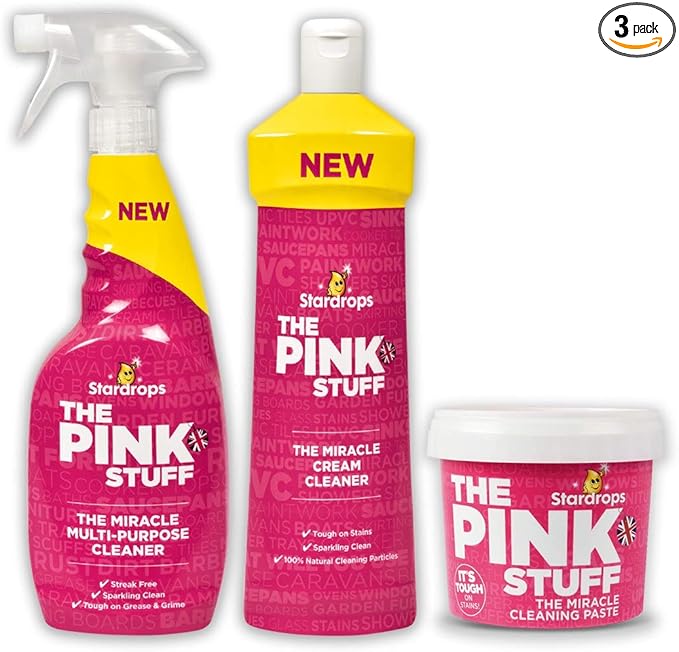 The Pink Stuff Miracle Cleaning Set Triple Pack Mrs Hinch Approved