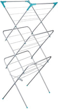 Foldable 3-Tier Clothes Airer, Clothes Drying Rack, Non slip Feet, Laundry Drying Rack, CLOTHES HORSE