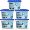 Delka Dehumidifiers 500ml Moisture, Damp Absorbers, Disposable Condensation Remover, Dehumidifiers for Mould Compact & Portable Design for Bedroom, Kitchen, Office, Bathroom, Garage, Wardrobe (5 PACK)