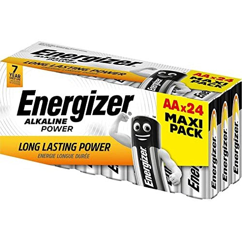 AA Batteries, Alkaline Power Double A Batteries, 24 Pack