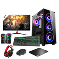 (Full Set Up) Fast Gaming Intel i5 16GB RAM 1TB HDD& 128GB SSD GT730 4GB 22" Monitor PC Bundle & Speaker