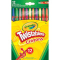 CRAYOLA Twistables Colouring Crayons, Multicolor, 12 Count (Pack of 1)