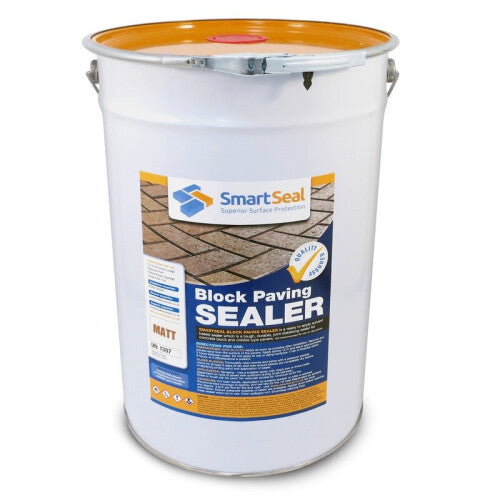 (25 Litres) Block Paving Sealer Matt Finish - Weed Stain and Colour Loss Protector