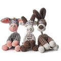 (3Pcs) 3pcs Indestructible Robust Donkey, Squeaky Dog Toys For Aggressive Chewers, Stuffed Dog Toy Plush Dog Toy