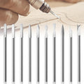 10PCS Wood Carving Tools 1/8In Shank