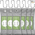6 Pack Bamboo Charcoal Air Purifier Bags Odor Absorber Odor Absorber Natural Car Air Freshener Odor Eliminators for Home Pets