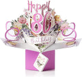 Happy 80th Birthday Pop-Up Greeting Card Original Second Nature 3D Pop Up Cards