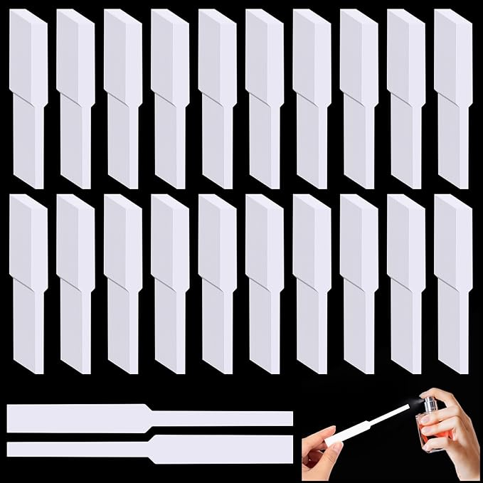 600Pcs Perfume Test Strips, Fragrance Paper Strips, White Blotter Strip for Diffuser Aromatherapy Testing Scents