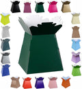 Glossy Vibrant Bouquet, Flower Box/Vase - Transportation Display, Presentation Boxes (1, Dark Green)