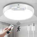 Homelist New Upgraded Motion Sensor Ceiling Light, 8 Inch 500LM LED Ceiling Light with Remote, 8000mAh Battery Powered Rechargeable Dimmable Sensor Lights for Bathroom Garage Shed Loft Hallway Stair
