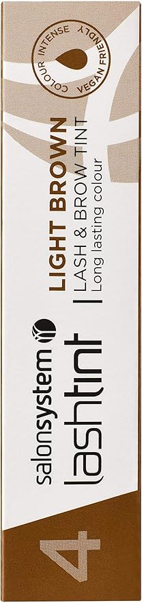 Salon System Lashtint Light Brown Lash and Brow Tint, 15 ml, 0227210