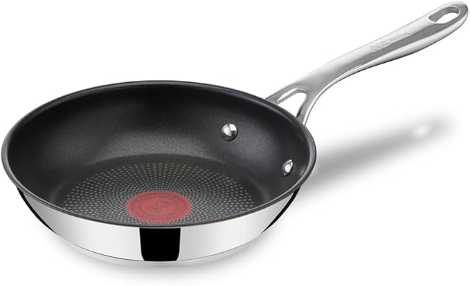 Tefal Jamie Oliver Cook's Direct 20cm Frying Pan, Non-Stick Titanium Coating, Thermo-Signal™ Heat Indicator, Induction Compatible, Oven Safe, 10-Year Guarantee, E3040244