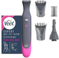 Veet Expert Electric All-in-one Trimmer, Women Hair Removal Device Bikini, Face & Eyebrows Multi-Use, USB Charging & Accessories Rechargeable, 100percent Waterproof, Designed for Wet & Dry Use