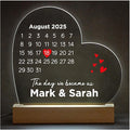 Personalised Valentines Day Gifts - Wedding Day - Anniversary Presents for Her - Custom LED Night Light Gifts for Girlfriend, Boyfriend, Husband, Wife or Couples