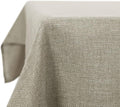 Deconovo Rectangle Tablecloth Faux Linen Water Resistant Table Cloth for Dinning 52x70in(132x178cm) Linen