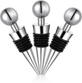 Wine Bottle Stoppers, 3Pcs Reusable Bottle Saver Sealer Wine Corks for Wine Champagne Prosecco Beer Spirits Collection