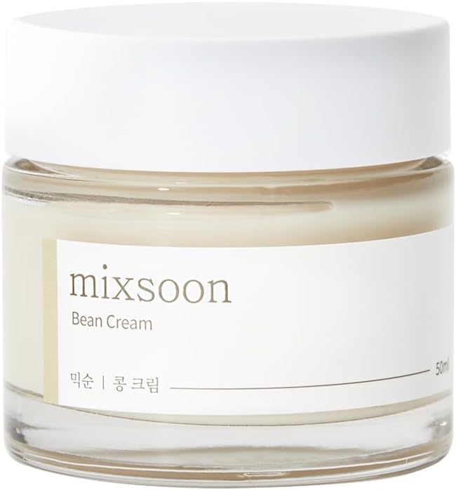 mixsoon Bean cream, Vegansnail, Nourishing, Long-lasting Soothing Hydration, Pore & Sebum Control, Korean Skin Care (50ml)