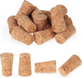 16 Pack Wood Corks - Tapered Blank Natural Corks for Wine, Beer, Liquor Bottles - Leakproof Wooden Wine Bottle Stopper Replacement, 22x35x17mm