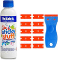 Sticky Stuff Remover 250ml and Scraper Tool Bundle with 10 Plastic blades work as an Adhesive Remover, Glue Remover, Sticker Remover and Glue Remover Solvent