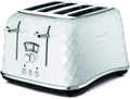 De'Longhi Brillante CTJ4003W 4-Slice Toaster - White