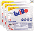 Brilllo Multi-Use Soap Pads 10pcs (Pack of 3) | Heavy-Duty Scrubbing | Pre-Loaded with Soap | Ideal for Tough Grease and Grime | Multi-Surface Cleaning | Rust & Stain Removal for Kitchens & Outdoors