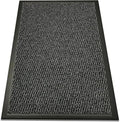 SAFRI Grey Barrier Mat Heavy Duty Indoor Outdoor Dirt Trapper Door Mat Non-Slip Entrance Rug Shoes Scraper Absorbent Carpet (40cm_x_60cm)