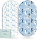 Yoofoss Pack of 2 Baby Fitted Sheets Microfibre Mattress Topper Breathable Mattress Protector Sheet for 38 x 77 cm 41 x 81 cm 40 x 90 cm Cot Cot
