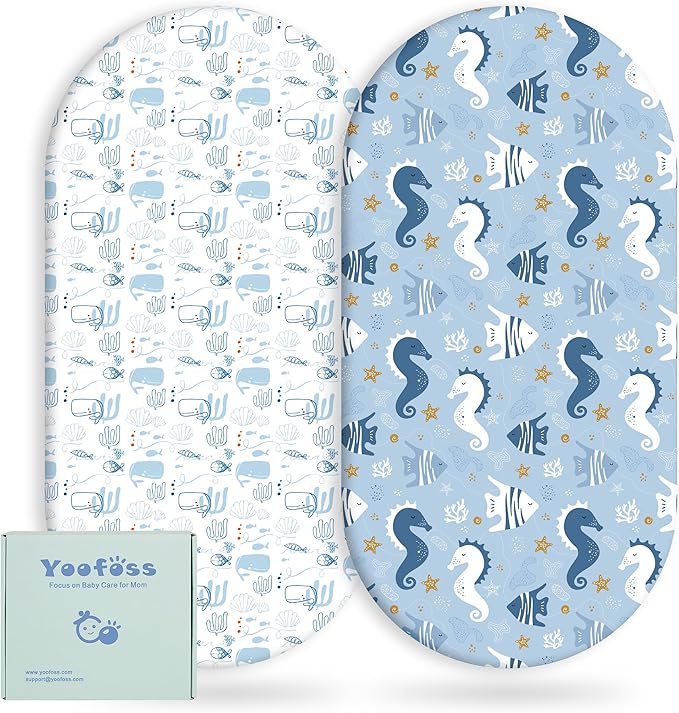 Yoofoss Pack of 2 Baby Fitted Sheets Microfibre Mattress Topper Breathable Mattress Protector Sheet for 38 x 77 cm 41 x 81 cm 40 x 90 cm Cot Cot