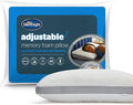 Silentnight Adjustable Memory Foam Pillow - Sink-In Luxury Shredded Filling - Ergonomic Support Help Ease Neck Pain - All Sleeping Positions - Breathable Hollowfibre Removable Cover - Hypoallergenic