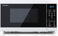 SHARP YC-MS02U-W Compact 20 Litre 800W Digital Microwave, 11 power levels, ECO Mode, defrost function, LED cavity light - White