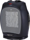 Amazon Basics 1800 Watt Oscillating Ceramic Space Heater with Adjustable Thermostat - Black