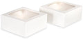 Anniversary House 2-pack Treat Cake Boxes White, Cookie, Tray Bake, Cake and Brownie Box, Sturdy Strong and Thick Card, Easy Pop-Up Assembly,7.5 x 16 x 16 CM, J152