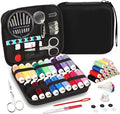 Sewing Kit, Mini Sewing Kits 87PCS Thread and Needles Set for Adults, DIY,Home, Travel & Emergency with Compact Small Black Zipper Case