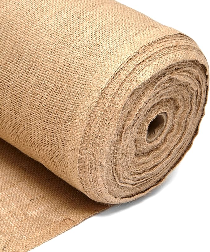 5m Hessian Fabric – Textured Burlap Jute Sack Material– 72” Inch Wide, 183cm Wide, 10oz 225GSM –Fabric for School Boards, Gardens, Table Runners, Arts & Crafts – by Discount Fabrics