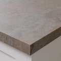 Omega Modern Caldeira Square Edge Laminate Kitchen Edging Strip 3000 x 28mm, Matching Stone Effect Trim for Worktops and Breakfast Bars