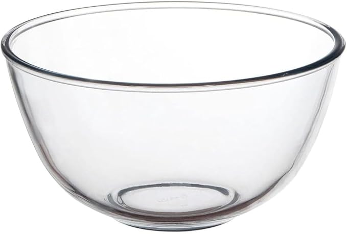 Pyrex Bowl 0.5 Litre / 500 ml, Clear, 144(Ø) mm - Dishwasher, Microwave, Freezer, Refrigerator & Conventional Oven Safe - Toughened Glass, Professional & Home Use, P582