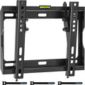 BONTEC Low Profile TV Wall Mount Bracket for 17-45 inch LED LCD OLED Plasma TVs, Ultra Slim Tilt Design, Max VESA 200x200mm, Holds Up to 30kg, Bubble Level & Cable Ties Included