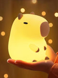 YuanDian Capybara Night Light - Adorable Gift for Women, Teen Girls, and Babies. Decorate Kids' Bedroom with Cute Silicone Capybara Nightlights - for Children and Toddlers[Energy Class G]