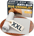 DIY Doctor XXL Rug Gripper (1 Pack) – 200x200cm Non-Slip Matting Roll – Anti Slip Rug Underlay for Hardwood, Tile & Laminate – Rug Grip Stopper & Non-Slip Mat for Floors